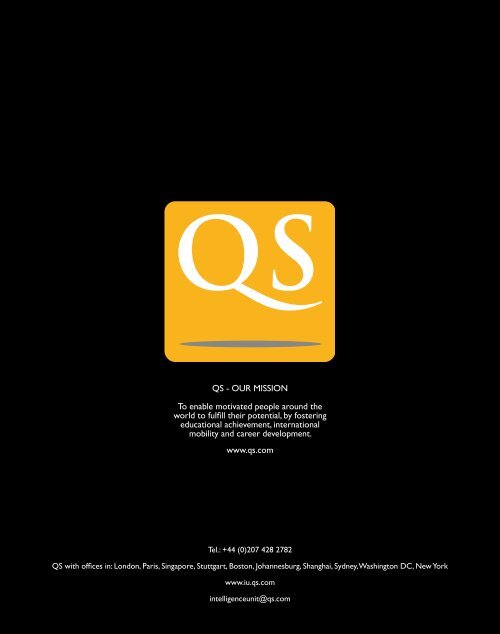 QS STARS Rating System - QS Intelligence Unit