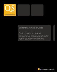 Benchmarking Services - QS Intelligence Unit