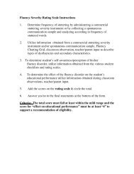 Fluency Severity Rating Scale Instructions 1. Determine frequency of ...