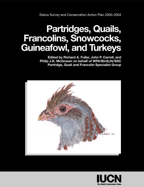 Partridges, Quails, Francolins, Snowcocks, Guineafowl, and Turkeys