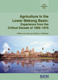 Agriculture in the Lower Mekong Basin: Experience from the ... - IUCN