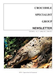 CROCODILE SPECIALIST GROUP NEWSLETTER