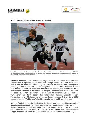 AFC Cologne Falcons Köln – American Football American Football ...
