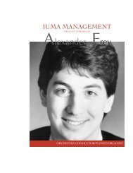 Alexander Frey - IUMA Management