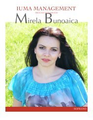Mirela Bunoaica promo - IUMA Management