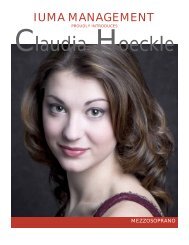 claudia huckle promo - IUMA Management