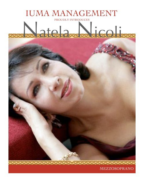 Natela Nicoli - IUMA Management