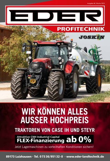 Landtechnik Beilage Schwaben - TOP Angebote Maschinen und Ersatzteile