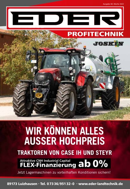 Landtechnik Beilage Schwaben - TOP Angebote Maschinen und Ersatzteile