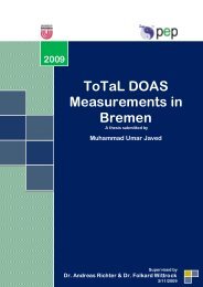 ToTaL DOAS Measurements in Bremen - IUP