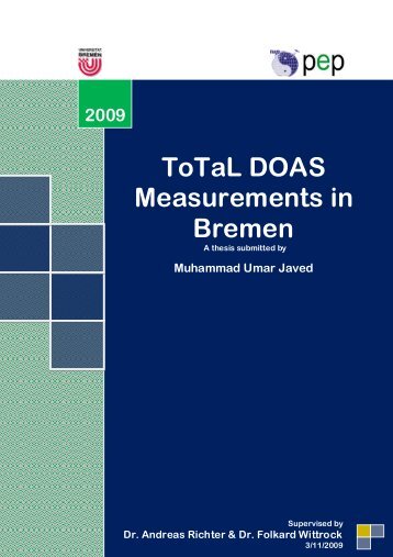 ToTaL DOAS Measurements in Bremen - IUP