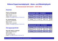 Information zur Vorlesung und Übung - IUP