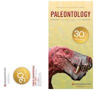 PALEONTOLOGY - Indiana University Press