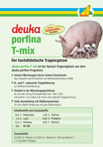 porfina T-mix - deuka Deutsche Tiernahrung Gmbh & Co. KG