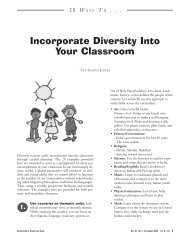 Incorporate diversity into your classroom - IUPUI