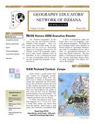 GEOGRAPHY EDUCATORS' NETWORK OF INDIANA - IUPUI