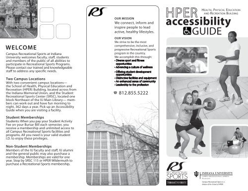 SPHB Accessibility Guide - IU Campus Recreational Sports