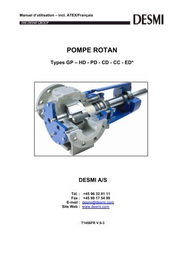 POMPE ROTAN Types GP â HD - PD - CD - CC - Desmi