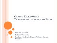 Cardio Kickboxing: Transitions, layers and Flow