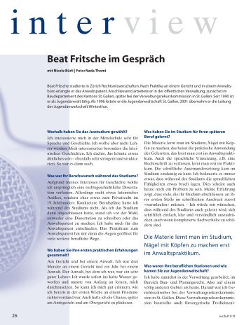 Interview: Beat Fritsche im GesprÃ¤ch - ius.full