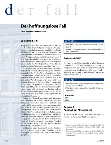 Der hoffnungslose Fall - ius.full