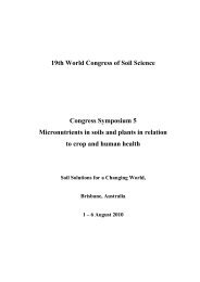 Congress Symposium 5 Micronutrients in soils and plants in relation ...