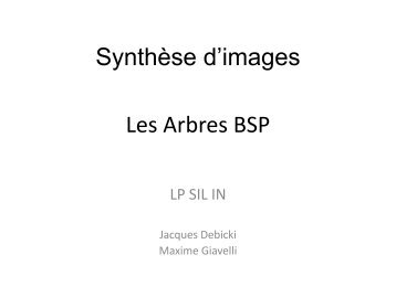 Les Arbres BSP - IUT d'Arles