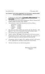 placement test for admission to 4-year b - Islamic University of ...