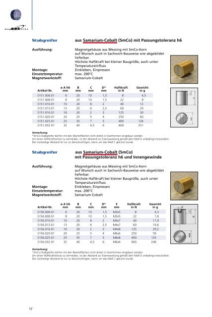 Permanent- & Haftmagnete