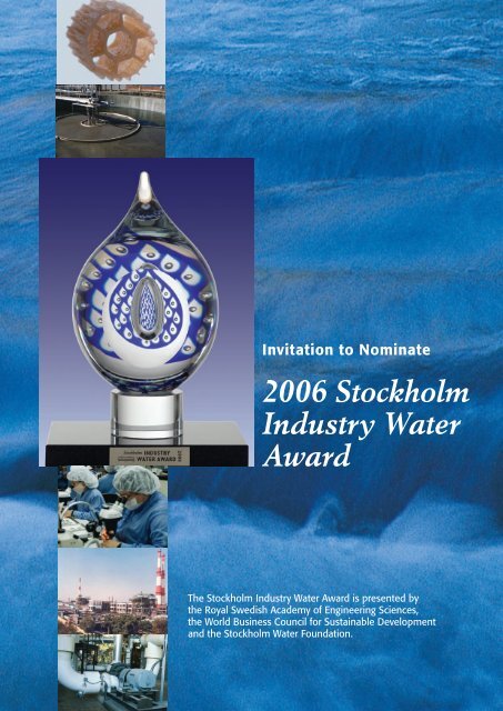 Invitation to Nominate 2006 Stockholm Industry Water Award - IVA