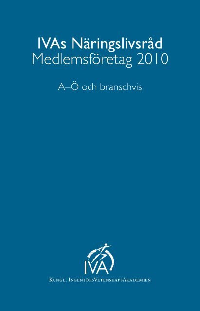 IVAs NÃ¤ringslivsrÃ¥d MedlemsfÃ¶retag 2010