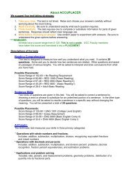 What to expect from the ACCUPLACER Test - IVCC