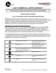 LIGHT COMMERCIAL LIMITED WARRANTY - IVC Group