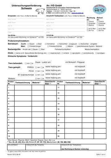 Formular Schwein 2012_September_12 - IVD GmbH