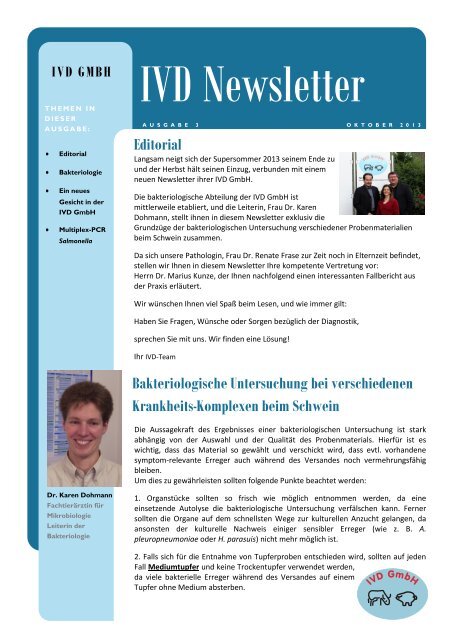 Newsletter - IVD GmbH