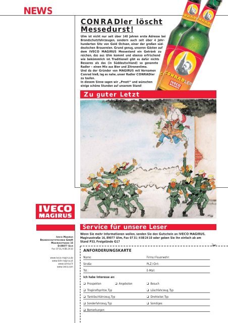Iveco-Magirus-Messezeitung Interschutz 2005