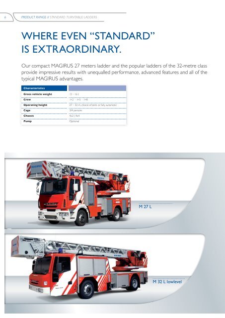 Standard and articulated turntable ladderS ... - IVECO MAGIRUS