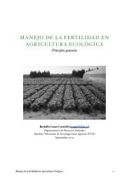 MANEJO DE LA FERTILIDAD EN AGRICULTURA ECOLÃGICA - IVIA