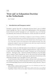 'First-sale' or Exhaustion Doctrine in the Netherlands - IViR