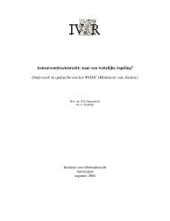 Auteurscontractenrecht: naar een wettelijke regeling ... - IViR