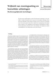 Vrijheid van meningsuiting en homofobe uitlatingen - IViR