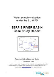 SERPIS RIVER BASIN Case Study Report - VU University, Institute ...
