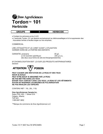 Tordon 101 FR 9007 March98N - IVM Experts