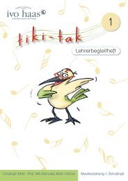 tiki-tak 1 · Lehrerbegleitheft - Ivo Haas Lehrmittelversand und Verlag