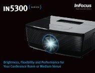 InFocus IN5300 Series Datasheet