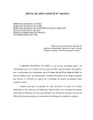 edital de carta convite nÂ° 066/2013 - Prefeitura Municipal de IvorÃ¡