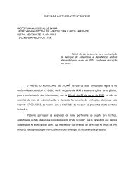 Edital de Carta Convite para contrataÃ§Ã£o de serviÃ§os de Consultoria ...