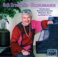 Ruth Slenczynskaâ¢SCHUMANN Ruth Slenczynska ... - Ivory Classics