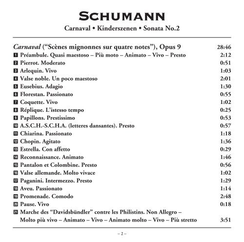 Ruth Slenczynskaâ¢SCHUMANN Ruth Slenczynska ... - Ivory Classics