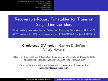 Recoverable-Robust Timetables for Trains on Single-Line Corridors ...